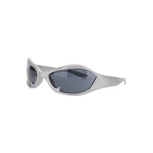 Jordanluca Men Silver Colored Sunglasses With Engraved Logo In Nylon Man